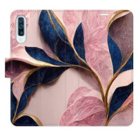 iSaprio flip pouzdro Pink Leaves pro Samsung Galaxy A50