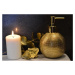 Koupelnový keramický set MIDAS zlatá Mybesthome název: toaletní štětka