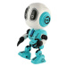 Teddies Robot ECHO opakující věty, 12 cm, kov, se zvukem a světlem