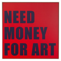 KARE Design Zarámovaný obraz Need Money 80x80cm