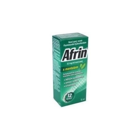 Afrin s mentolem 0,5mg/ml nosní sprej 15ml