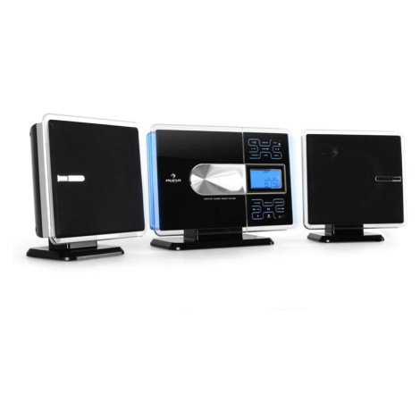 Auna VCP-191, USB stereo systém, MP3, CD, SD, AUX, FM, dotykový ovládací panel, černý/stříbrný
