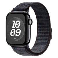 Apple Watch 41/40/38mm černo-modrý provlékací sportovní řemínek Nike Černá/modrá