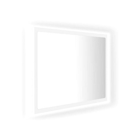 Shumee LED koupelnové zrcadlo bílé 60 × 8,5 × 37 cm akrylové