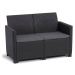 Keter CLAIRE  SEATERS SOFA - grafit