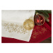 Bavlněný vánoční ručník se zlatými vločkami