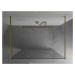 MEXEN/S Kioto Sprchová zástěna WALK-IN volněstojící 145 x 200, transparent 8 mm, zlatá 800-145-0