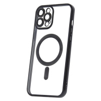 Silikonové TPU pouzdro Mag Color Chrome pro Apple iPhone 12 Pro Max, černá