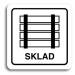 Accept Piktogram "sklad" (80 × 80 mm) (bílá tabulka - černý tisk)