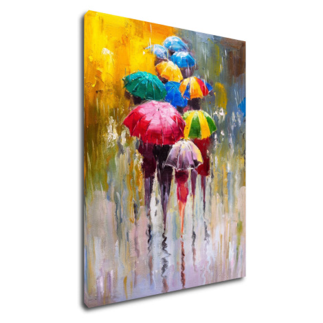 Impresi Obraz Barevné deštníky - 70 x 90 cm