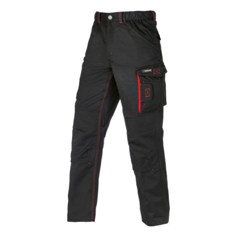 PARKSIDE® Pánské pracovní kalhoty (50, černá/červená)