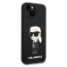 Zadní kryt Karl Lagerfeld Liquid Silicone Ikonik NFT pro Apple iPhone 15, black