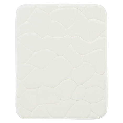 BO-MA koberce Protiskluzová koupelnová předložka 3D 0133 White - 50x80 cm