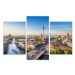 Vícedílné plátno Řeka Spréva A Panoramatický Výhled Na Berlín I. Varianta: 60x90
