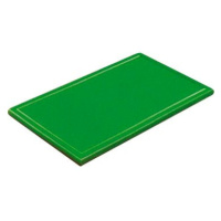 Gastro Prkénko krájecí plastové 32,5x26,5x2 cm GN 1/2, s drážkou, zelené