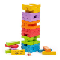 Bigjigs Toys Barevná Jenga