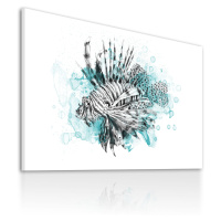 Obraz na plátně LION FISH různé rozměry Ludesign ludesign obrazy: 100x70 cm