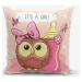 Dětský povlak na polštář 43x43 cm Girl Owl – Mila Home