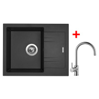 Sinks LINEA 600 Metalblack + Vitalia LINEA 600 Metalblack + Vitalia