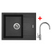 Sinks LINEA 600 Metalblack + Vitalia LINEA 600 Metalblack + Vitalia