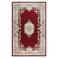Červený vlněný koberec Flair Rugs Aubusson, 120 x 180 cm