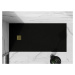 MEXEN/S Stone+ obdélníková sprchová vanička 160 x 90, černá, mřížka zlatá 44709016-G