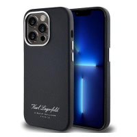 Karl Lagerfeld Grained PU Hotel RSG Zadní Kryt pro iPhone 13 Pro Max Black