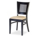 Židle CZH016 - čalouněný sedák Barva korpusu: Tmavě hnědá, látka: Friga 22