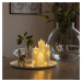 Konstsmide Christmas LED vosková svíčka krémová barva jantarová 15,2 cm