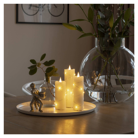 Konstsmide Christmas LED vosková svíčka krémová barva jantarová 15,2 cm Konstmide