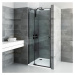 Roth Elegant Neo Line sprchové dveře 80 cm jednokřídlé černý elox transparent BI PF2/800_BI SET_