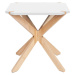 Bílý odkládací stolek Leitmotiv Mister, 45 x 45 cm