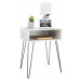 Příruční stolek Honej, bílá, 45 x 35 x 58 cm