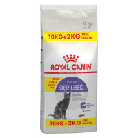 Royal Canin Feline granule, 10 + 2 kg zdarma! - Sterilised 37