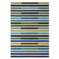 Flair Rugs koberce Ručně všívaný kusový koberec Illusion Piano Green/Multi - 120x170 cm