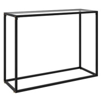 Konzolový stolek průhledný 100 × 35 × 75 cm tvrzené sklo