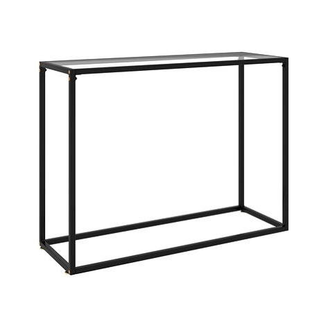 Konzolový stolek průhledný 100 × 35 × 75 cm tvrzené sklo SHUMEE