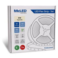 McLED Set LED pásek 7m, WW, 4,8W/m