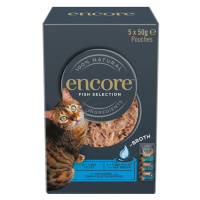 Encore Cat Pouch ve vývaru 20 x 50 g výhodné balení - výběr s rybou (3 druhy)