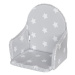 Vložka do dřevěných jídelních židliček typu New Baby Victory šedá hvězdičky bílé
