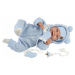 Llorens 84479 NEW BORN - realistická panenka miminko se zvuky a měkkým látkovým tělem - 44