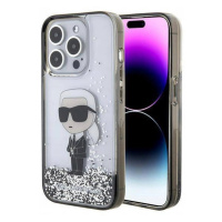 Pouzdro Karl Lagerfeld Liquid Glitter Pro Iphone 15 Pro Max -Bezbarvé