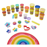 mamido Hasbro Třpytivá modelína Play-Doh 21 barev s vykrajovátky