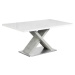 Tempo Kondela Jídelní stůl FARNEL - bílá s vysokým leskem HG / beton + kupón KONDELA10 na okamži