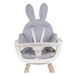 CHILDHOME - Sedací podložka do dětské židličky Rabbit Jersey Grey