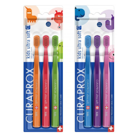 Curaprox Kids dětský zubní kartáček 3v1, 3ks