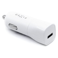 FIXED Car s USB-C výstupem a podporou PD 18W bílá