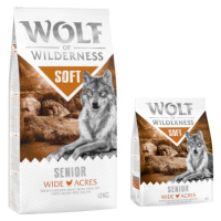 Wolf of Wilderness, 14 kg - 12 + 2 kg zdarma! - Senior Wide Acres - kuřecí (Soft & Strong)