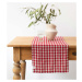 Lněný běhoun na stůl 40x200 cm Red Gingham – Linen Tales