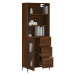 vidaXL Skříň highboard hnědý dub 69,5 x 34 x 180 cm kompozitní dřevo